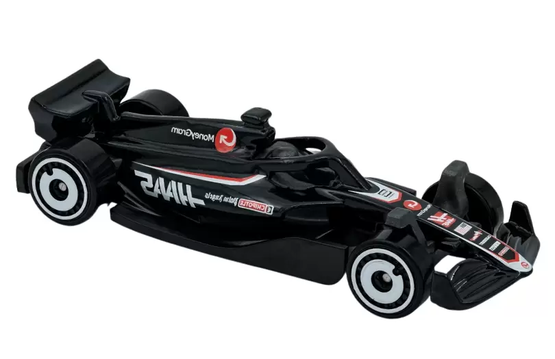 Foto da miniatura Hot Wheels MoneyGram Haas Formula 1 Team (F1) na cor Preto