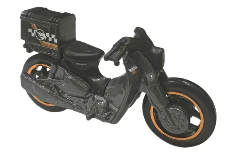 Foto da miniatura Hot Wheels Honda Super Cub Custom (TH) na cor Preto