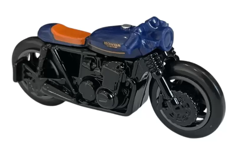 Foto da miniatura Hot Wheels Honda CB750 Café na cor Azul
