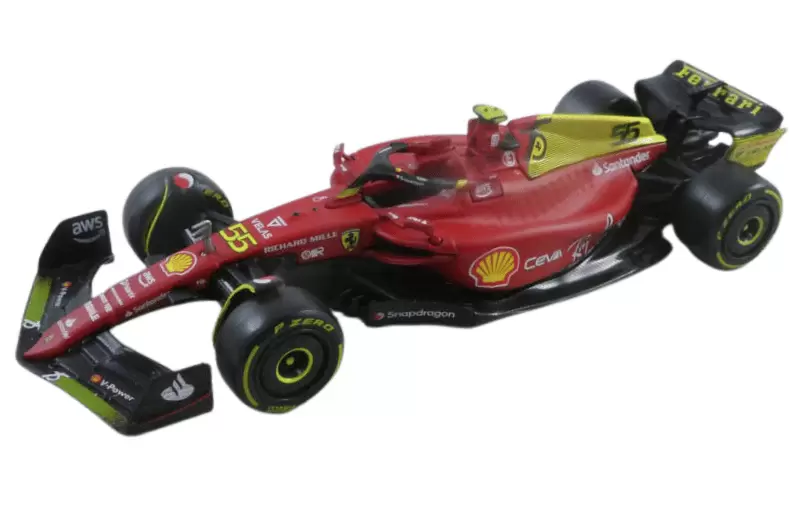 Foto da miniatura Bburago Ferrari F1-75 GP Monza na cor Vermelho