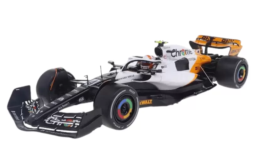 Foto da miniatura Bburago McLaren MCL60 GP Monaco na cor Branco