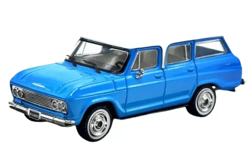 Foto da miniatura BR Classics Chevrolet Veraneio (1970) na cor Azul