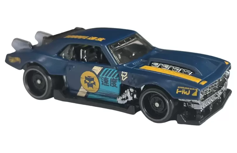 Foto da miniatura Hot Wheels Custom 68 Camaro na cor Azul