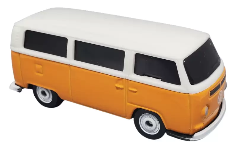 Foto da miniatura Maisto Volkswagen Type 2 Bus (1971) na cor Laranja