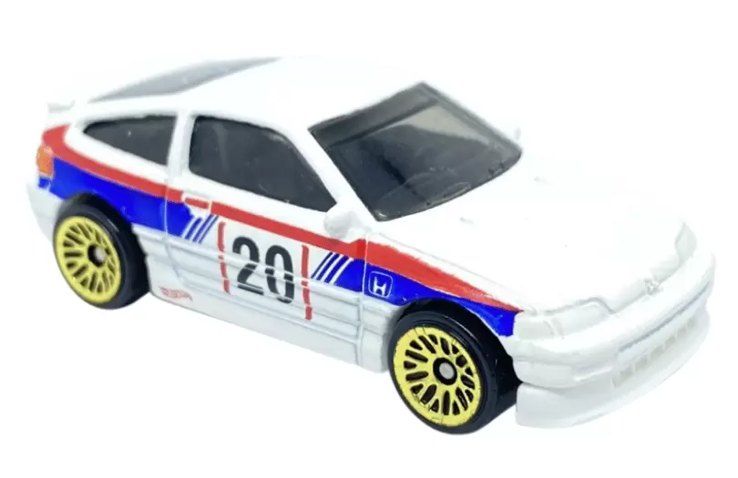 Foto da miniatura Hot Wheels 88 Honda CR-X na cor Branco