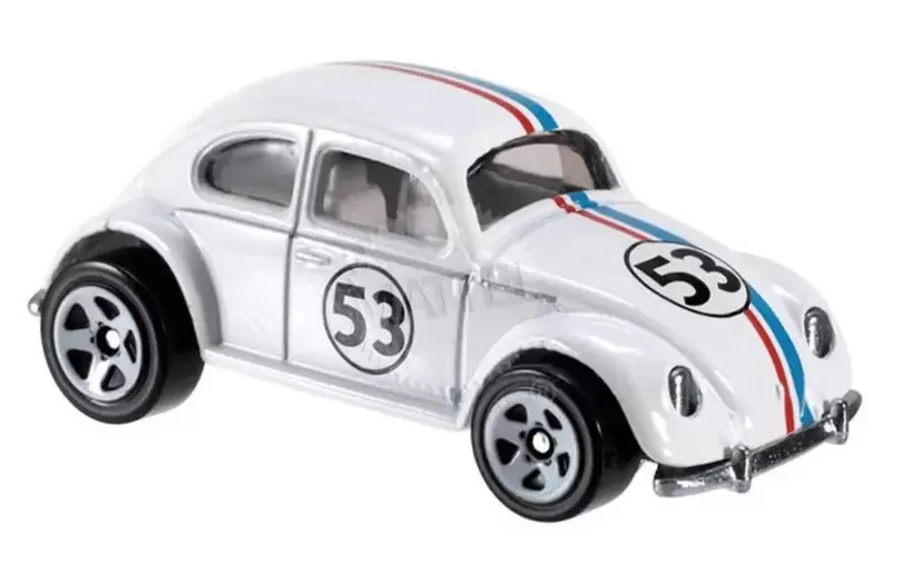 Foto da miniatura Hot Wheels Volkswagen Beetle na cor Branco