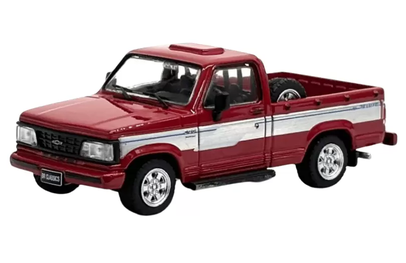 Foto da miniatura BR Classics Chevrolet C20 Deluxe 1993 na cor Vermelho