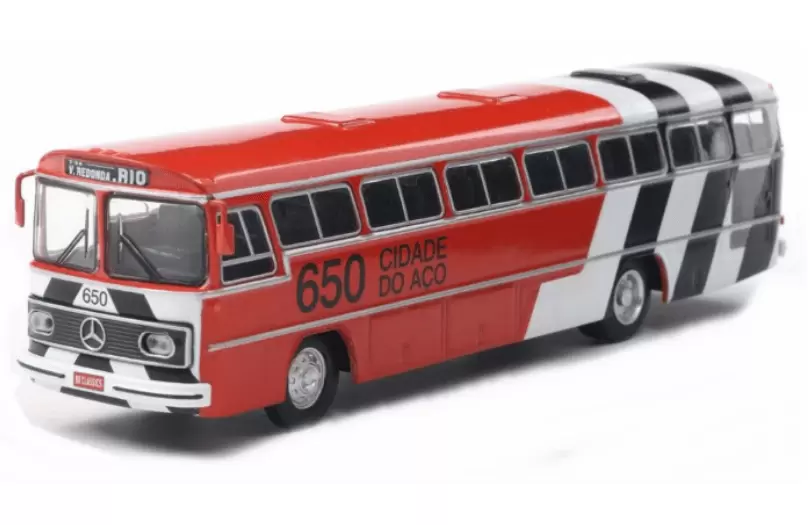 Foto da miniatura BR Classics Mercedes Benz Monobloco O355 Cidade do Aço na cor Vermelho