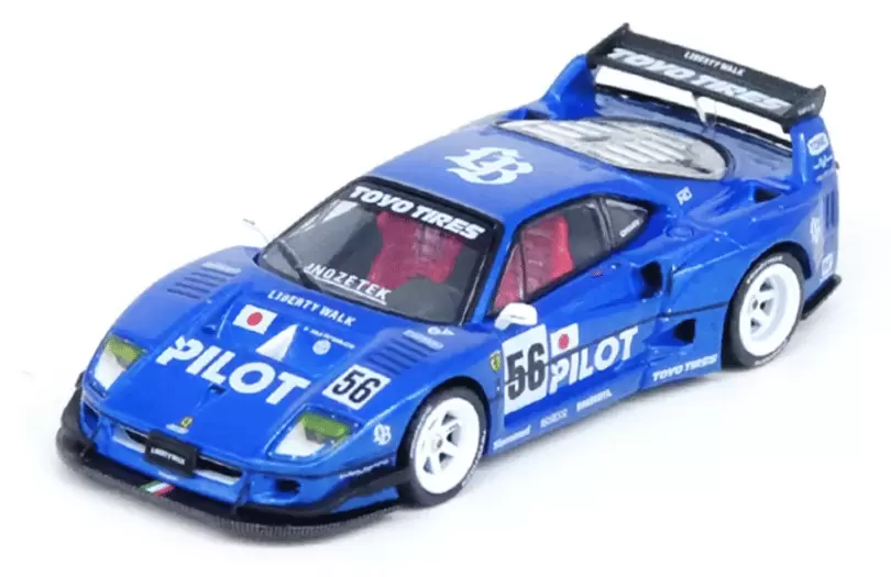 Foto da miniatura Inno64 LBWK F40 TOKYO AUTO SALON 2024 na cor Azul