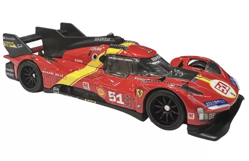 Foto da miniatura Hot Wheels Ferrari 499P na cor Vermelho