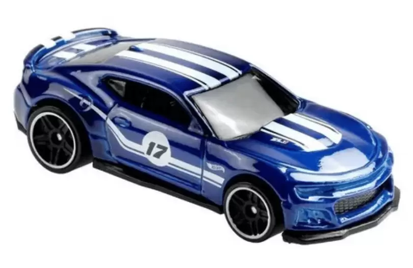Foto da miniatura Hot Wheels 2017 Camaro ZL 1 na cor Azul