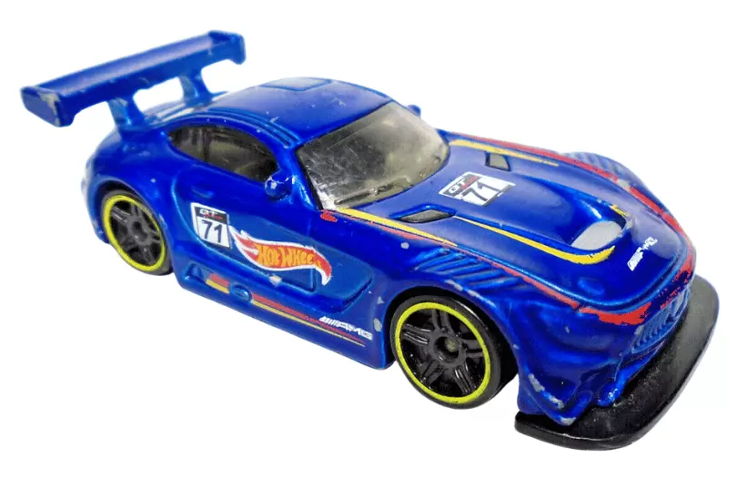 Foto da miniatura Hot Wheels 16 Mercedes-AMG GT3 na cor Azul