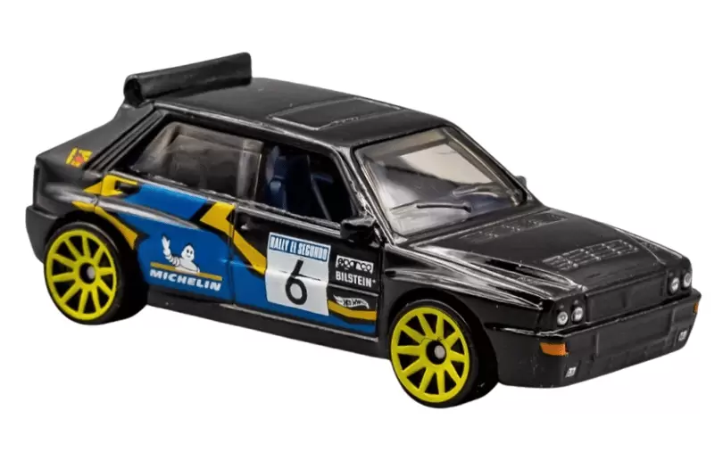Foto da miniatura Hot Wheels Lancia Delta Integrale na cor Preto