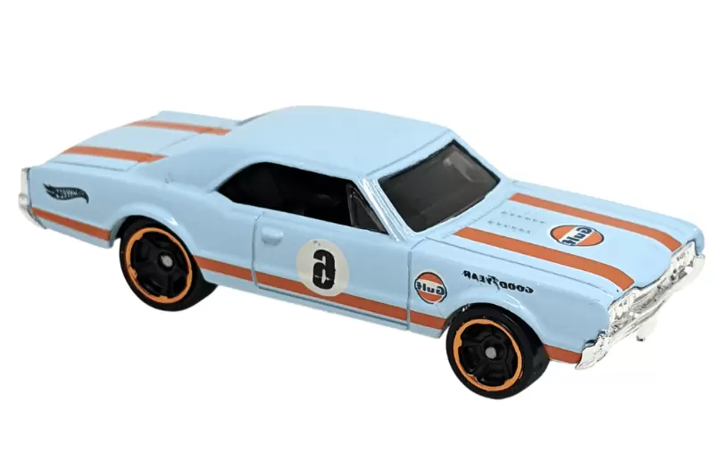 Foto da miniatura Hot Wheels 67 Oldsmobile 442 na cor Azul