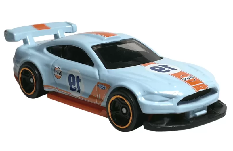 Foto da miniatura Hot Wheels Custom '18 Ford Mustang GT na cor Azul
