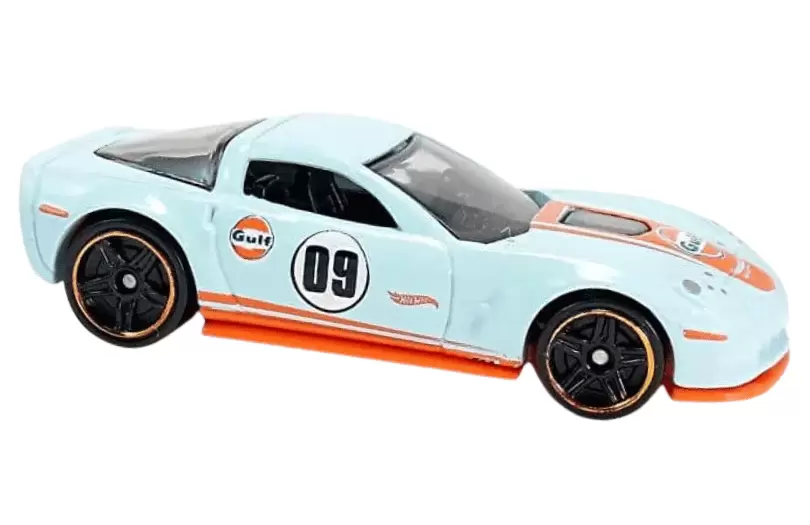 Foto da miniatura Hot Wheels 09 Corvette ZR1 na cor Azul