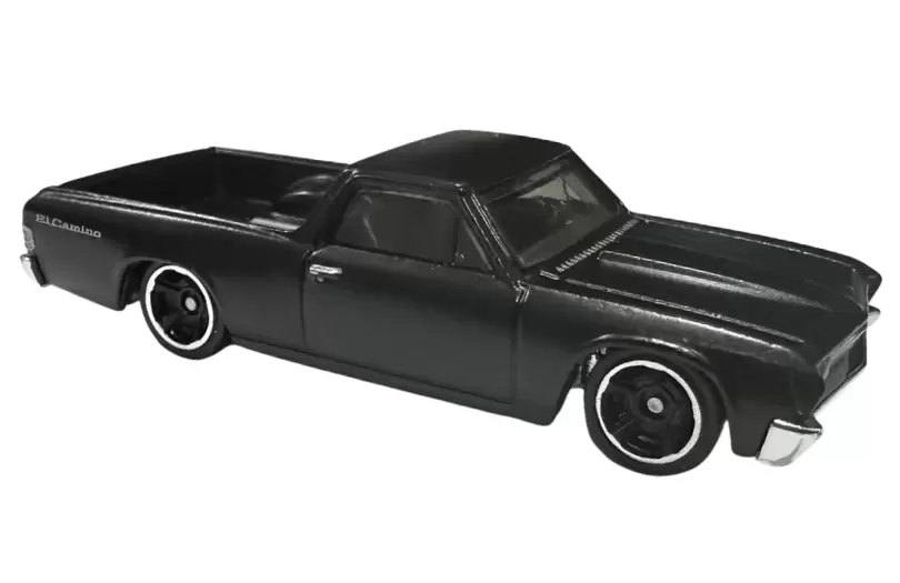 Foto da miniatura Hot Wheels Chevy El Camino na cor Preto