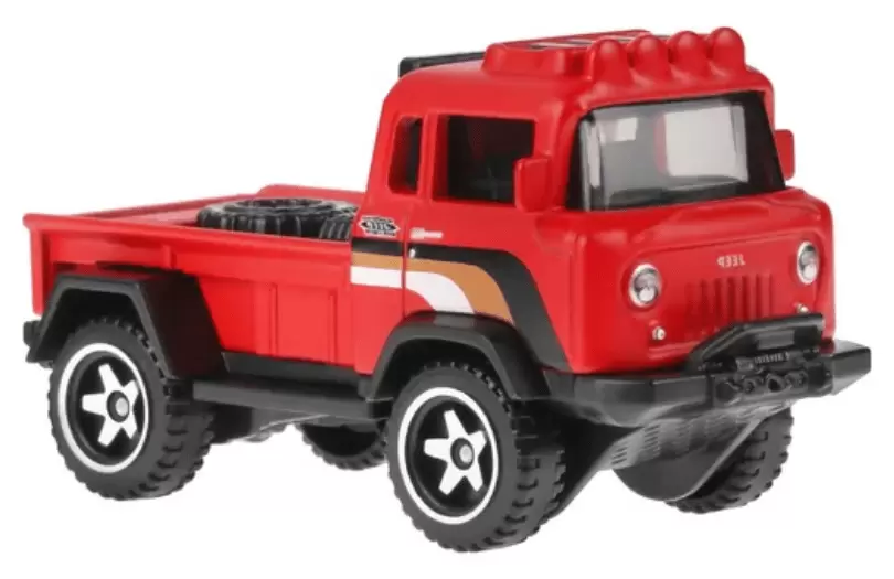 Foto da miniatura Hot Wheels 57 Jeep FC na cor Vermelho