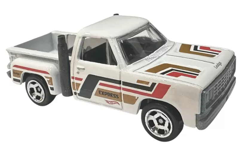 Foto da miniatura Hot Wheels 1978 Dodge Li’l Red Express Truck na cor Branco