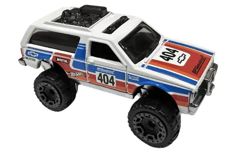 Foto da miniatura Hot Wheels Chevy Blazer 4x4 na cor Branco