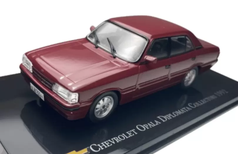 Foto da miniatura IXO Chevrolet Opala Diplomata Collectors 1992 na cor Vinho