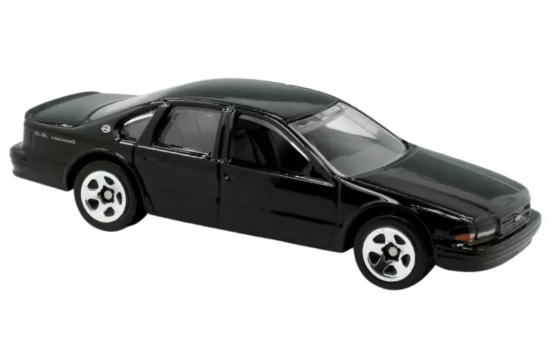 Foto da miniatura Hot Wheels 96 Chevy Impala SS na cor Preto