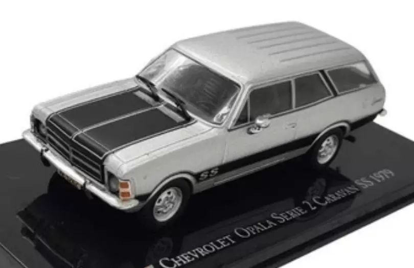 Foto da miniatura IXO Chevrolet Opala Serie 2 Caravan SS 1979 na cor Prata