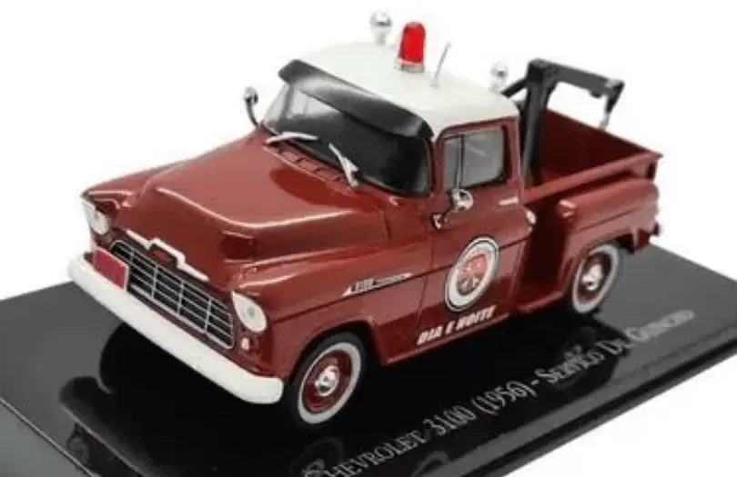 Foto da miniatura IXO Chevrolet 3100 Guincho 1956 na cor Vermelho