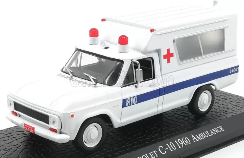 Foto da miniatura IXO Chevrolet C-10 Ambulância - Ed. Especial na cor Branco