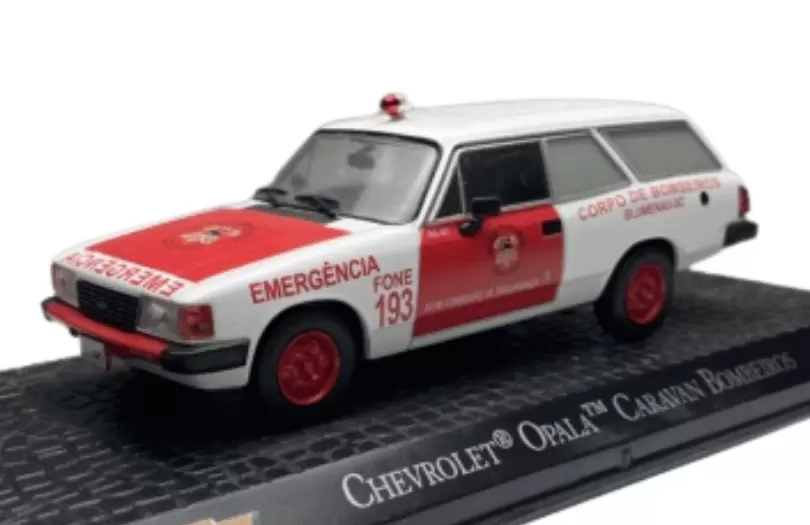 Foto da miniatura IXO Opala Caravan Bombeiros na cor Branco