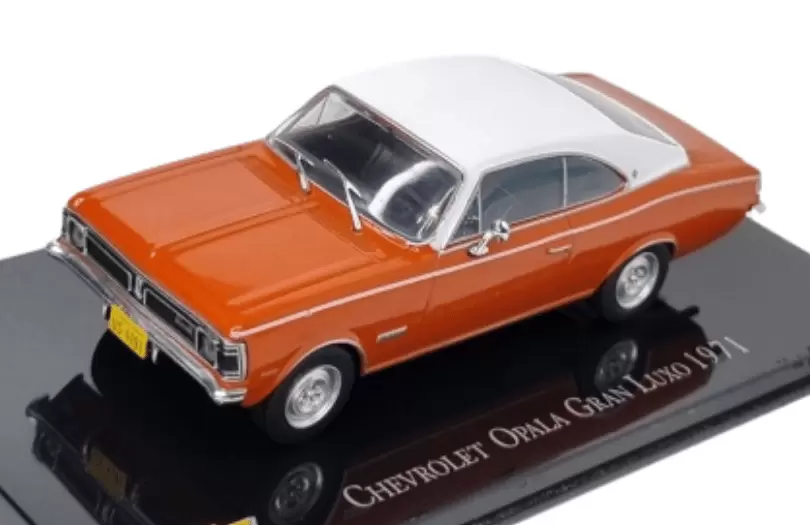 Foto da miniatura IXO Chevrolet Opala Gran Luxo 1971 na cor Laranja