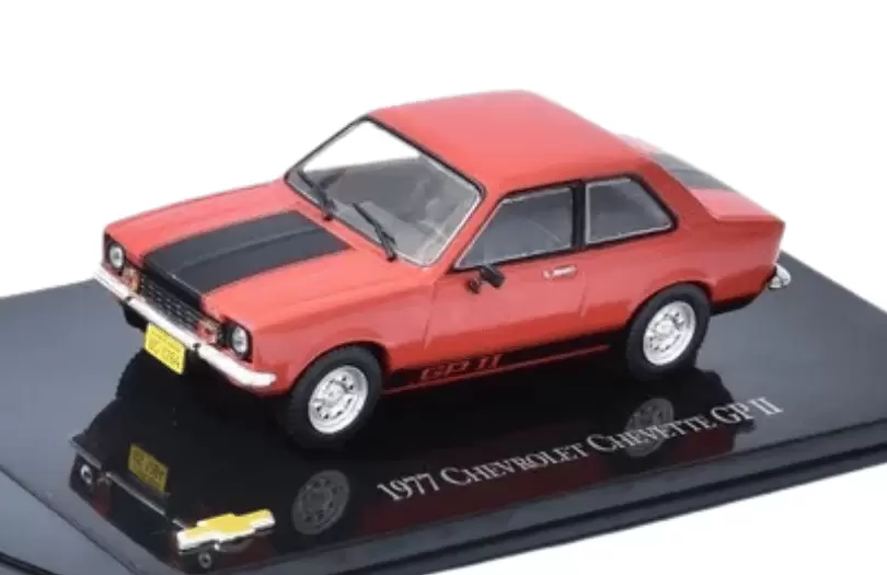 Foto da miniatura IXO Chevrolet Chevette GP II - 1977 na cor Vermelho