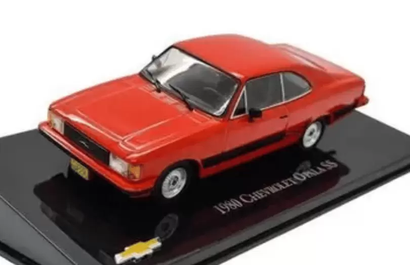 Foto da miniatura IXO Chevrolet Opala SS - 1980 na cor Laranja