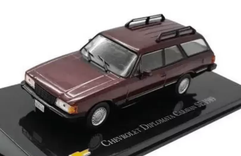 Foto da miniatura IXO Chevrolet Caravan Diplomata - 1989 na cor Vinho