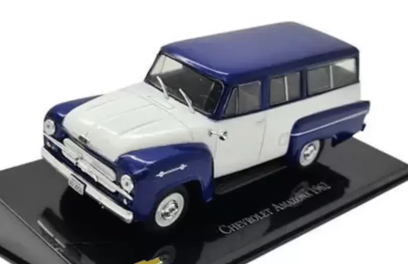 Foto da miniatura IXO Chevrolet Amazona - 1962 na cor Azul