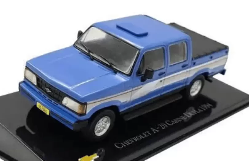 Foto da miniatura IXO Chevrolet A-20 Cabine Dupla 1994 na cor Azul