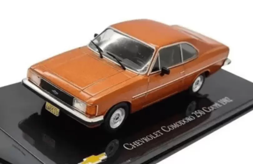 Foto da miniatura IXO Chevrolet Comodoro 250 Coupê 1982 na cor Laranja