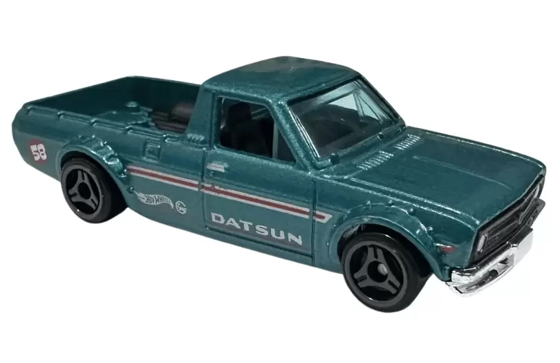 Foto da miniatura Hot Wheels 1975 Datsun Sunny Truck (B120) na cor Verde