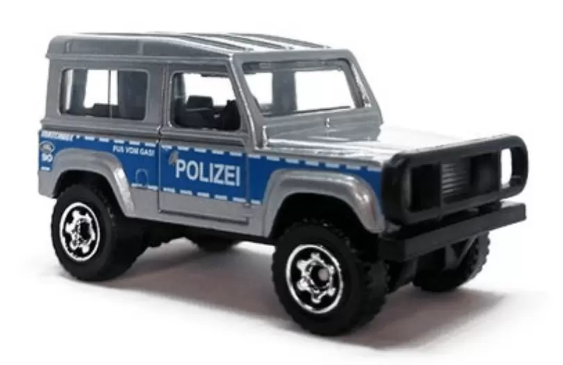 Foto da miniatura Matchbox Land Rover Ninety na cor Prata