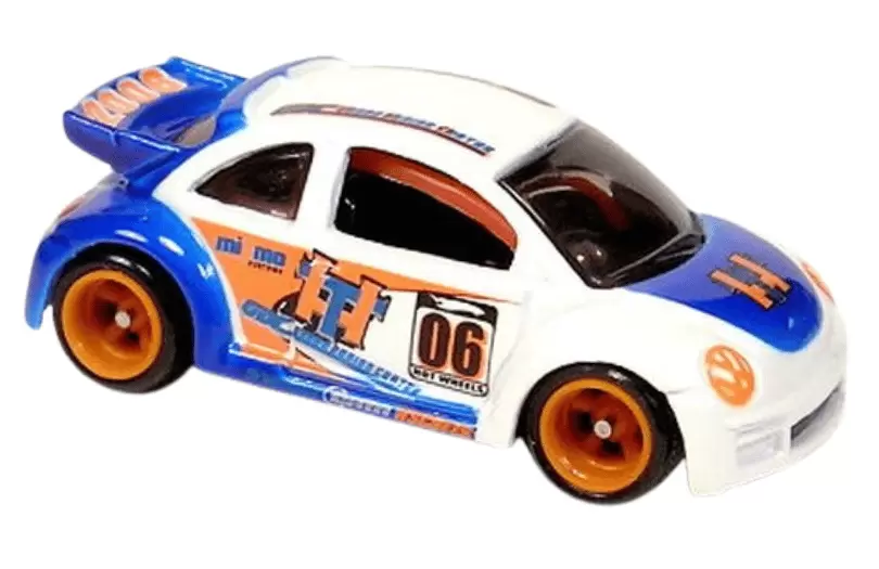 Foto da miniatura Hot Wheels Volkswagen New Beetle Cup (STH) na cor Branco