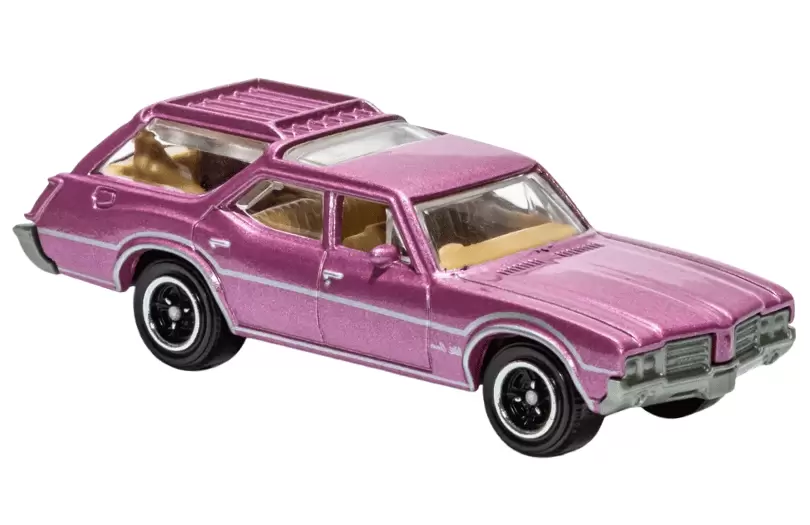 Foto da miniatura Matchbox Oldsmobile Vista Cruiser (1971) na cor Rosa