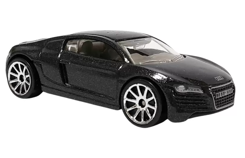 Foto da miniatura Hot Wheels Audi R8 na cor Preto