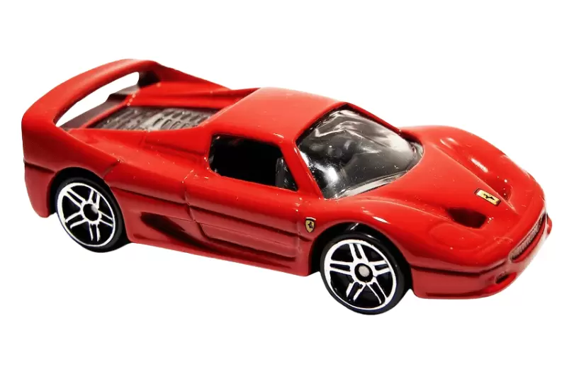 Foto da miniatura Hot Wheels Ferrari F50 na cor Vermelho
