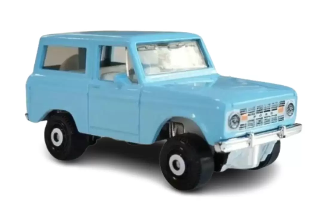 Foto da miniatura Matchbox 1970 Ford Bronco na cor Azul