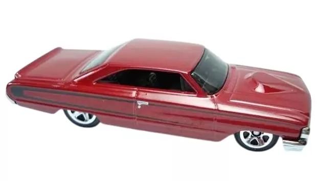 Foto da miniatura Hot Wheels Custom 64 Galaxie 500 na cor Vinho
