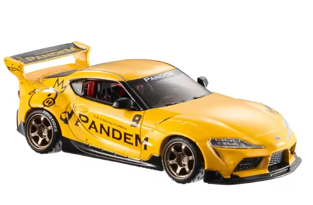 Foto da miniatura Hot Wheels Toyota Supra GR Pandem Widebody na cor Laranja