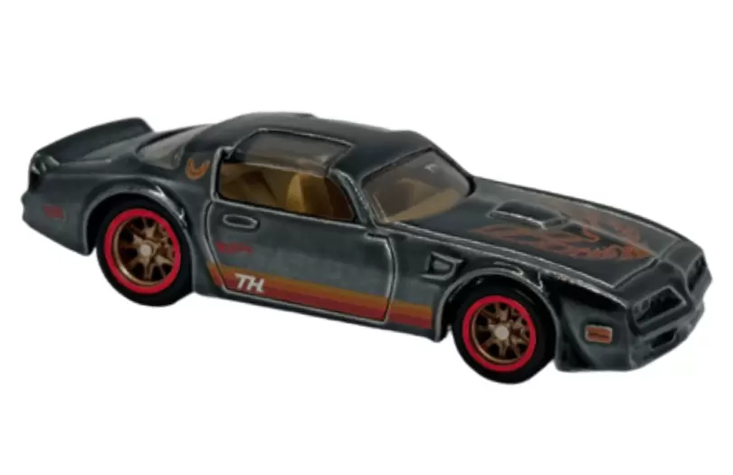 Foto da miniatura Hot Wheels 77 Pontiac Firebird T/A (STH) na cor Preto