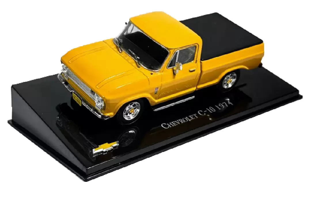 Foto da miniatura IXO Chevrolet C-10 - 1974 na cor Amarelo