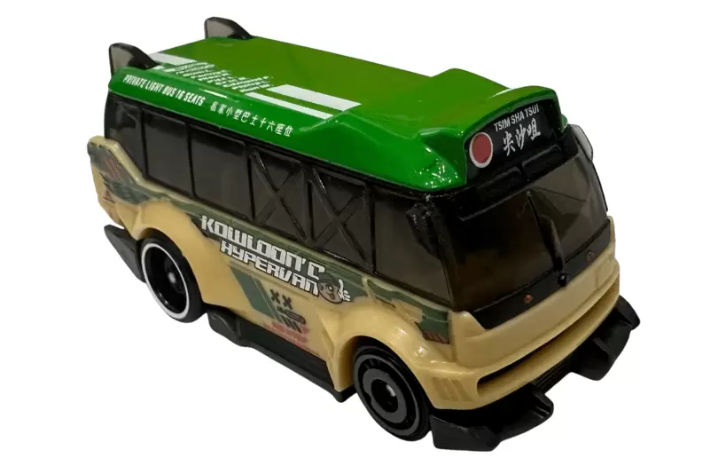 Foto da miniatura Hot Wheels Kowloon'd Hypervan na cor Verde