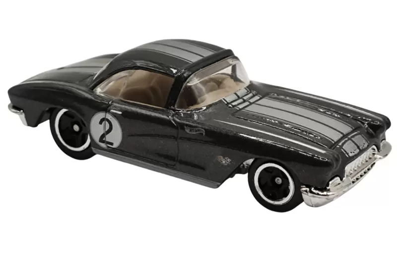 Foto da miniatura Hot Wheels 62 Corvette na cor Cinza